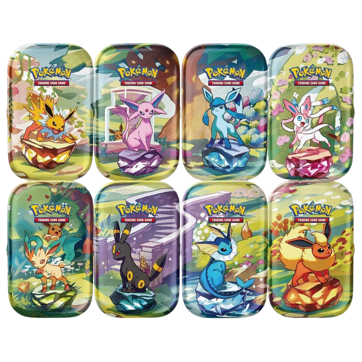 Prismatic Evolutions mini tin en español