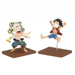 Luffy y Enel - Figura Coleccionable One Piece WCF Log Stories
