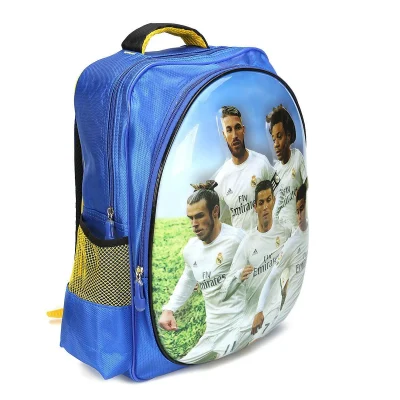 Real Madrid Backpack Raised Players Oficial Escolar Deportiva